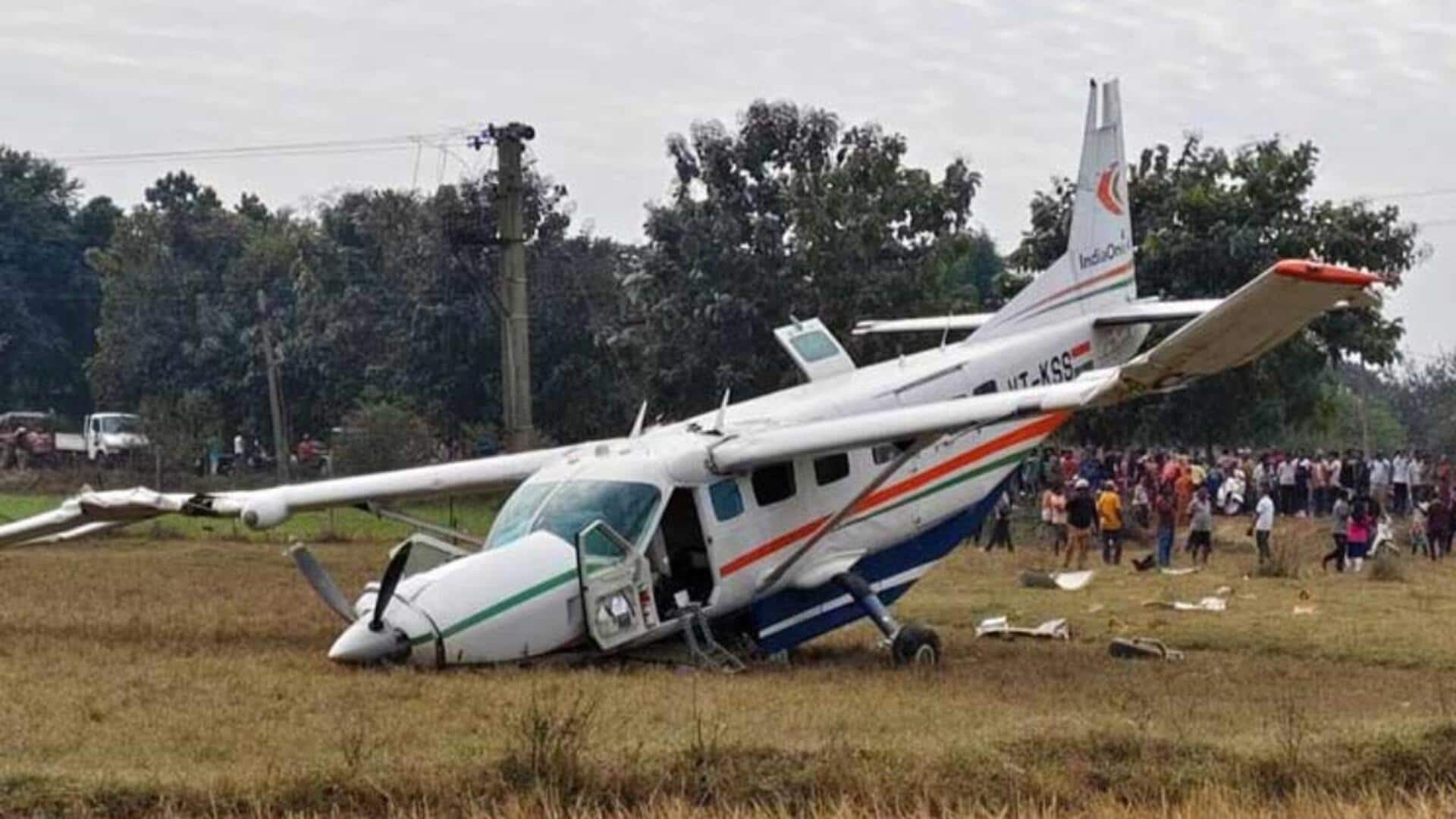 Odisha: 9-seater plane crashes, occupants severely injured