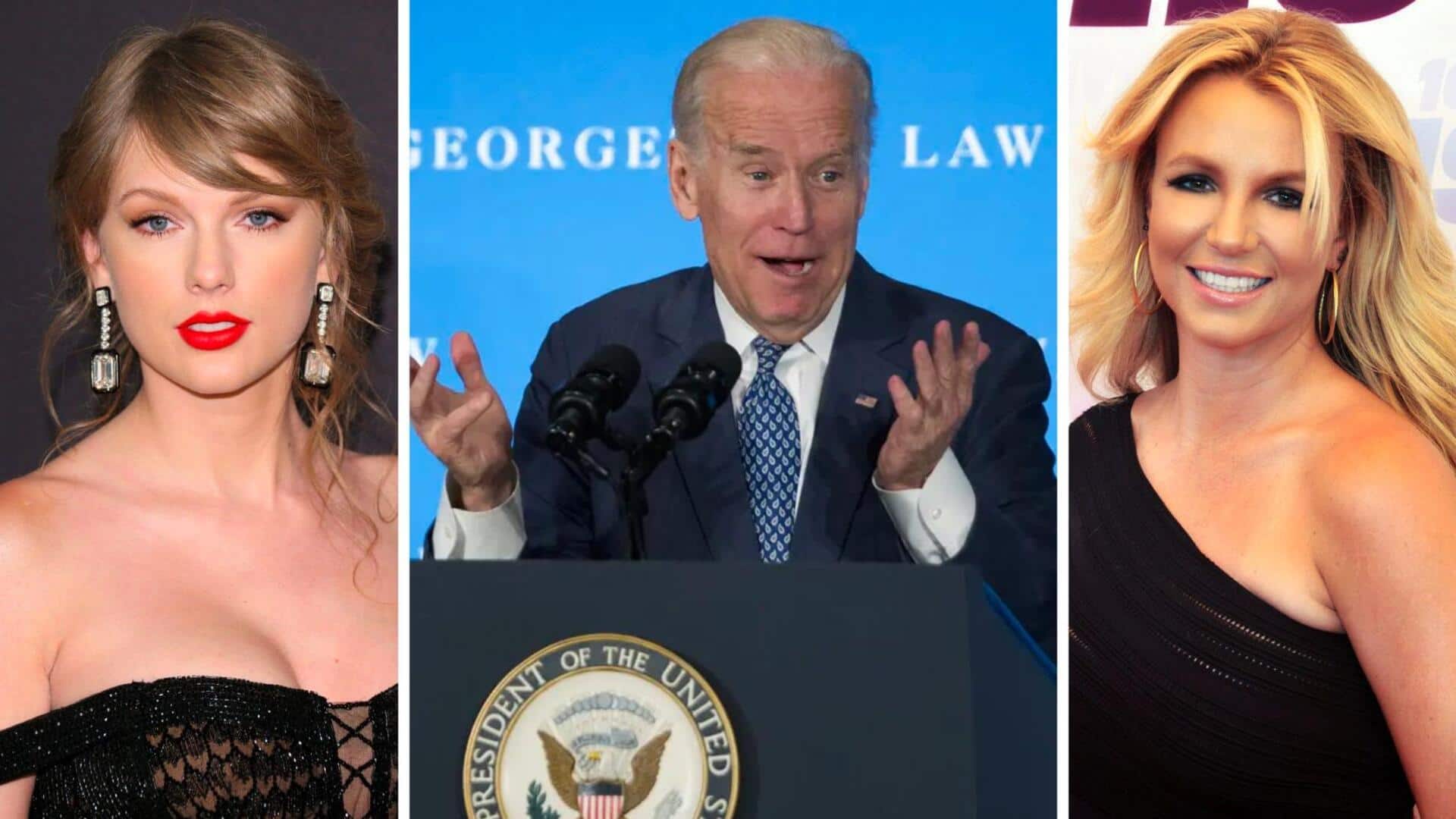 Gaffe alert! Joe Biden confuses Taylor Swift with Britney Spears