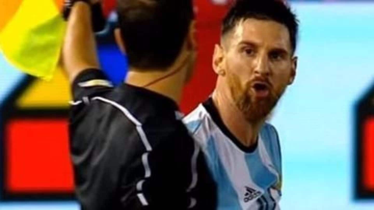 FIFA bans Lionel Messi for insulting match official