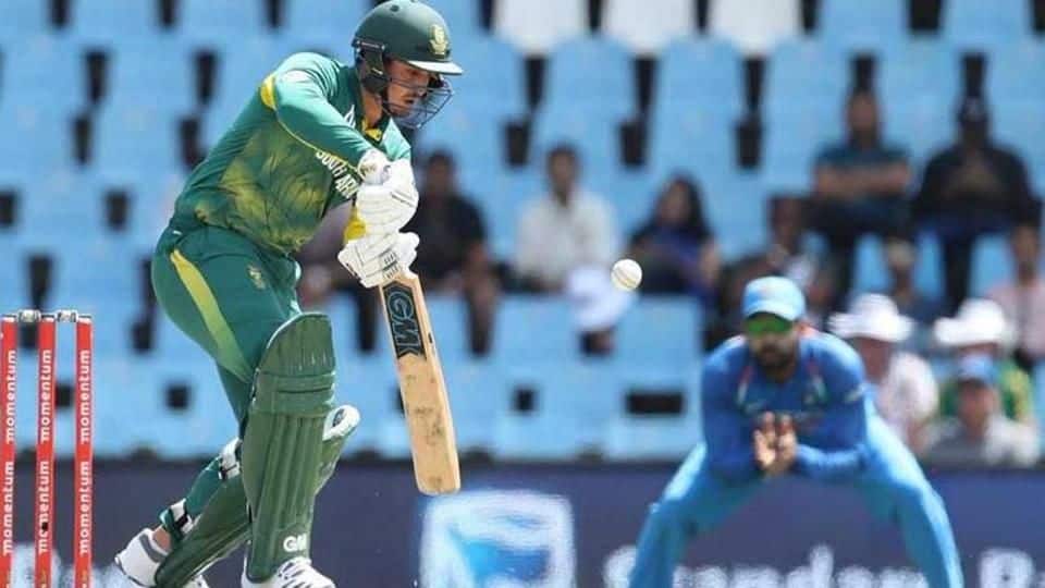 Quinton de Kock ruled-out for rest of series against India