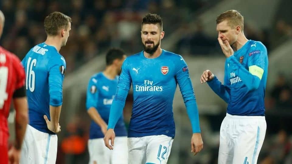 Europa League: Arsenal top their group despite losing to Cologne