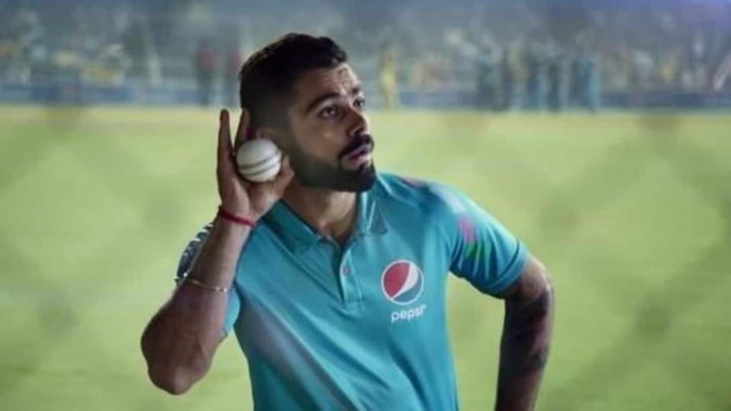 Why did Kohli refuse to extend his association with Pepsi?