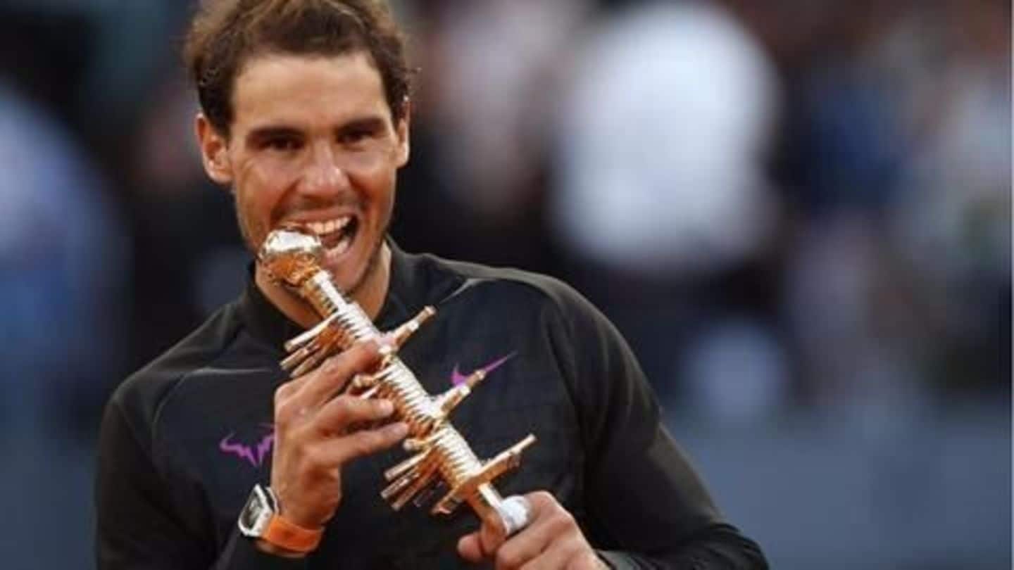 Rafael Nadal beats Dominic Thiem to win the Madrid Open