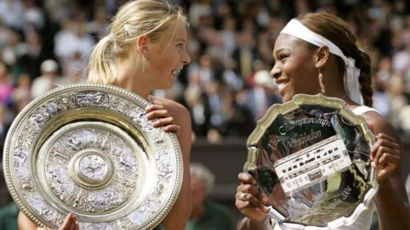 In her new autobiography, Sharapova calls Serena physically "intimidating"