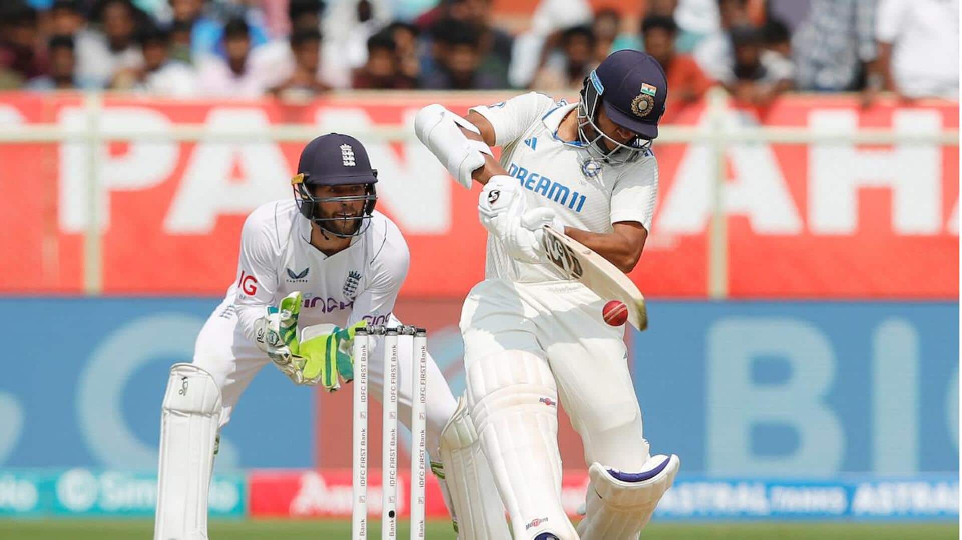 Yashasvi Jaiswal slams his maiden Test century in India