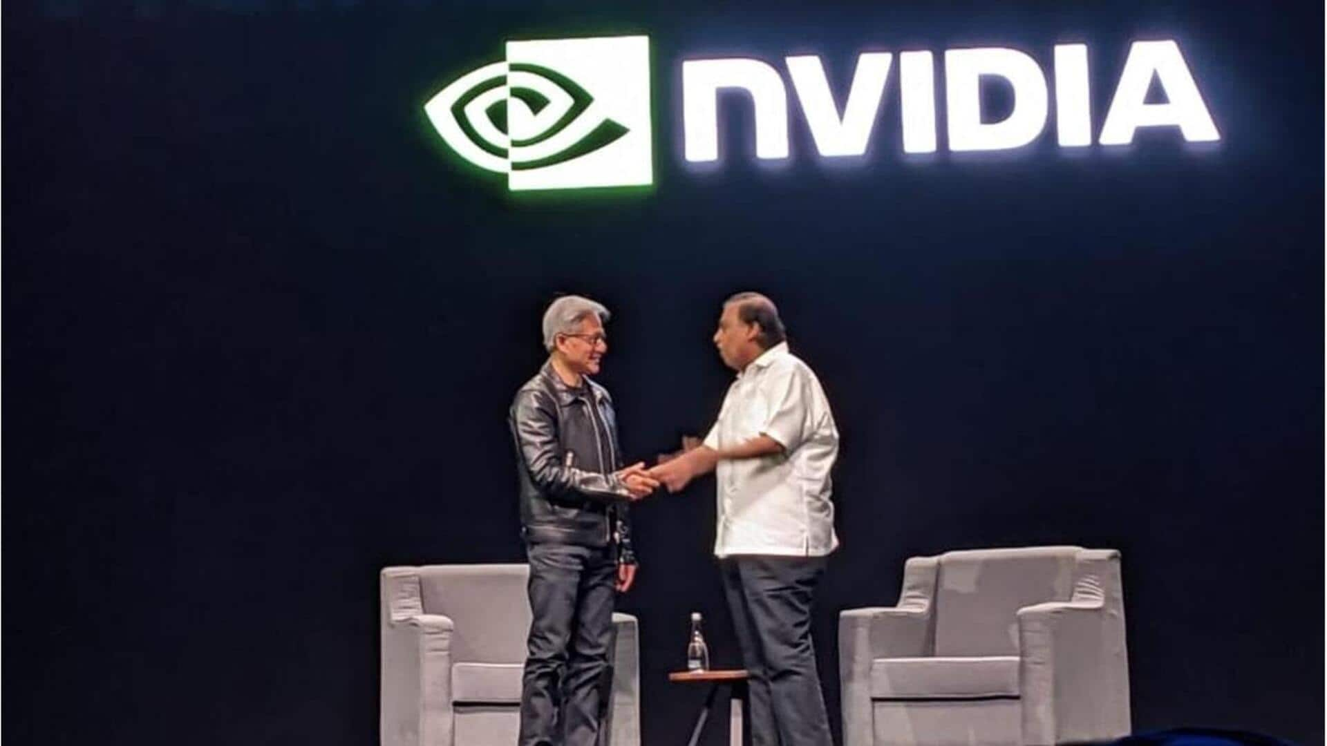 NVIDIA symbolizes 'vidya' and knowledge, Mukesh Ambani tells Jensen Huang