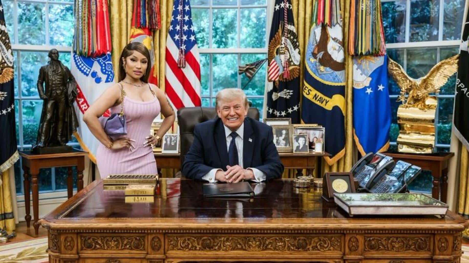 'So hot,' says Trump about Nicki Minaj at White House