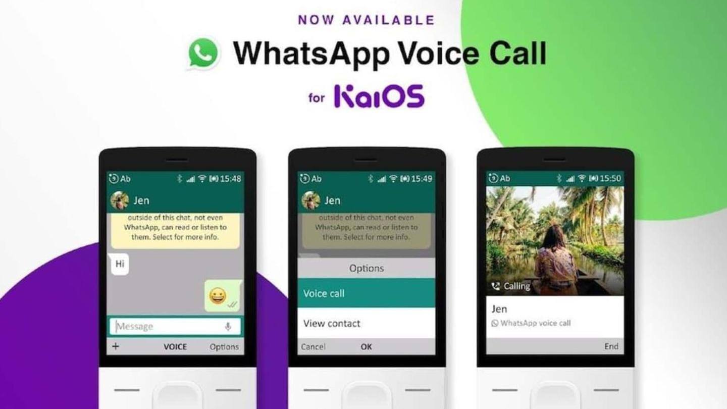 From iOS to KaiOS, feature phones receive WhatsApp voice-calling support From iOS to KaiOS, feature phones receive WhatsApp voice-calling support