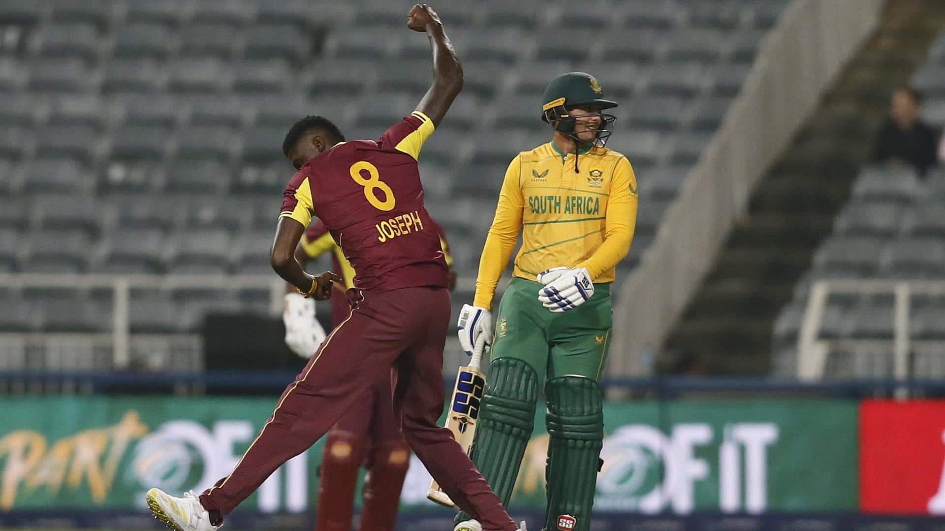 Alzarri Joseph claims his first five-wicket haul in T20Is: Stats