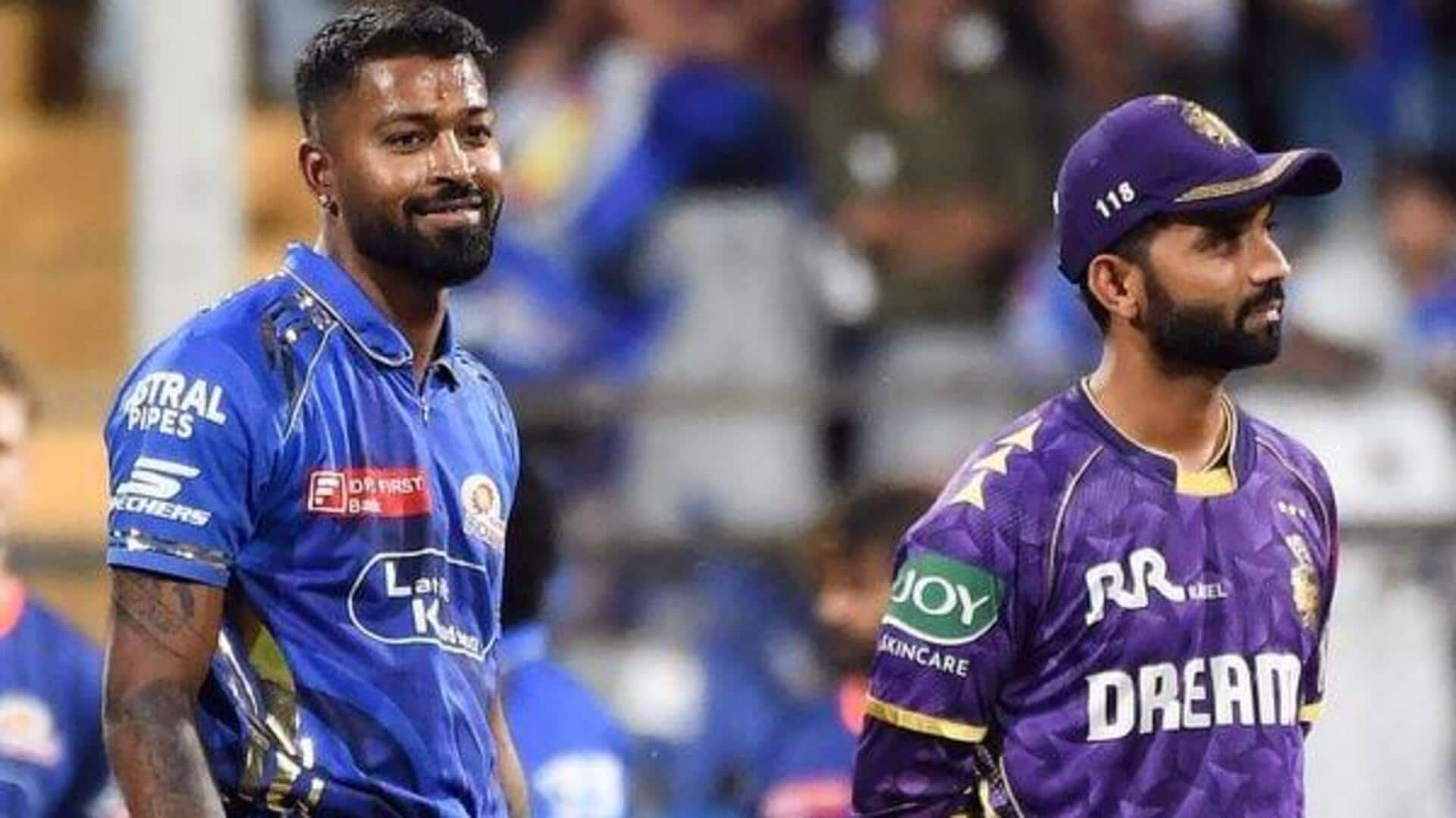 IPL 2026 match alert: MI, KKR clash at Wankhede Stadium