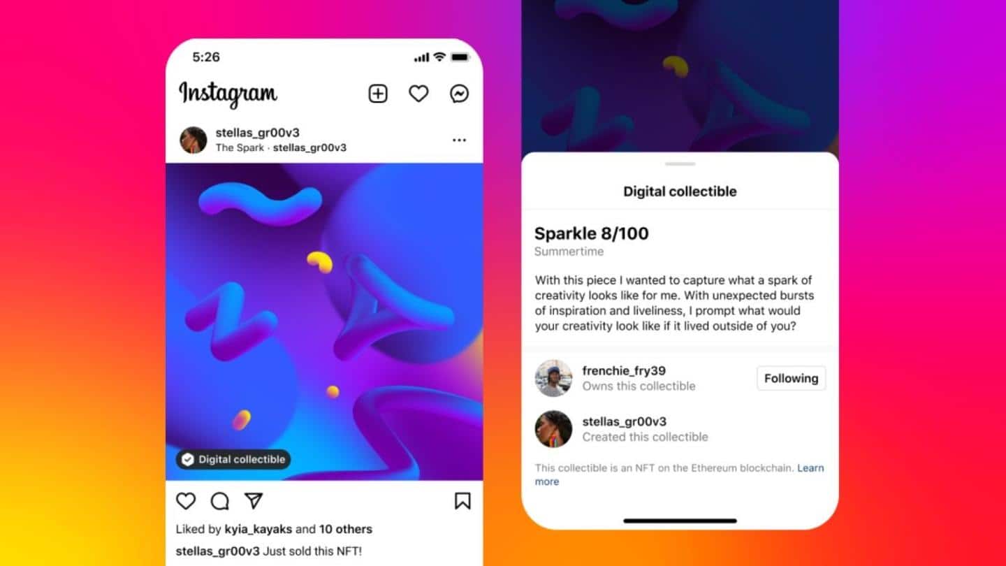 NFTs are coming soon to Instagram feed, stories, and messages