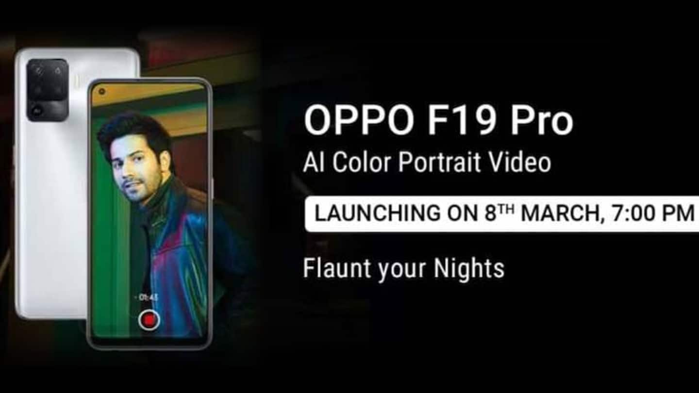 OPPO F19 Pro to debut in India on March 8