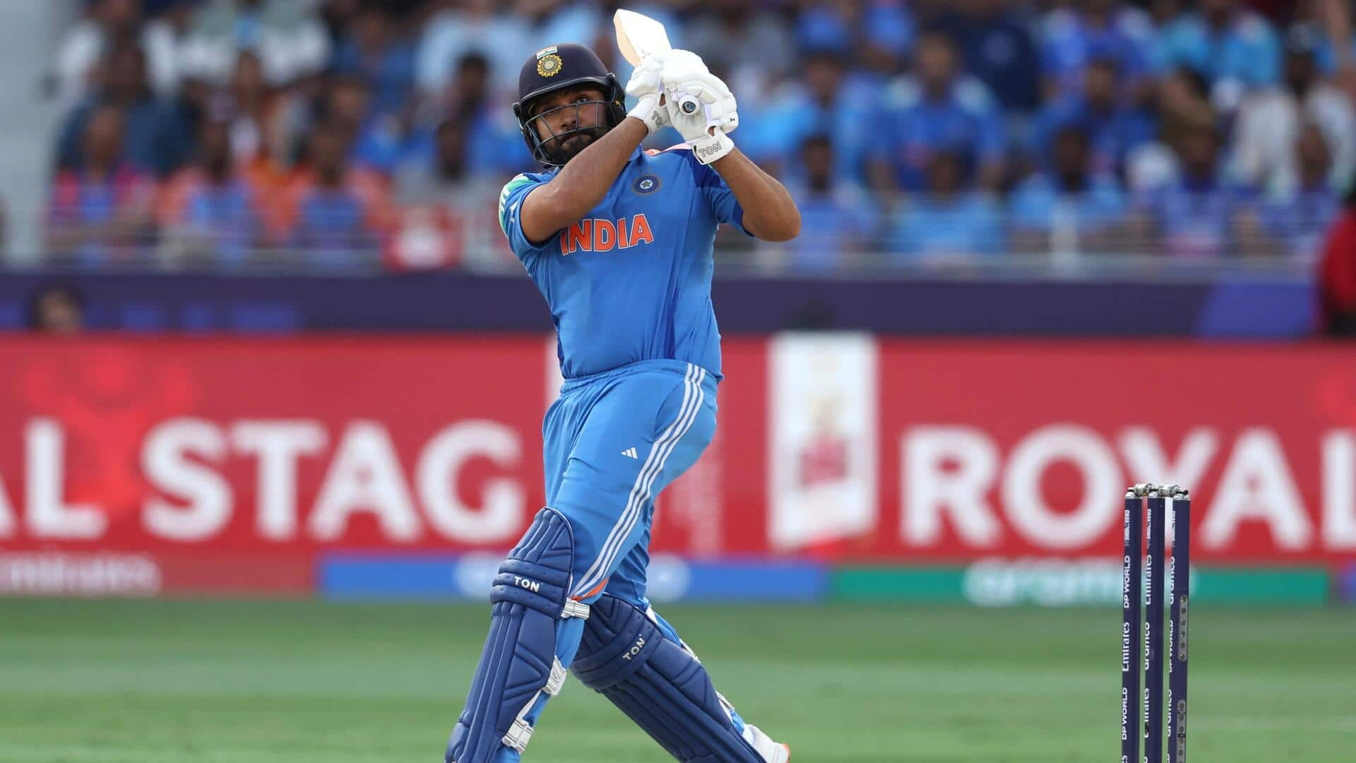 Rohit Sharma becomes fourth captain with fifty in CT final