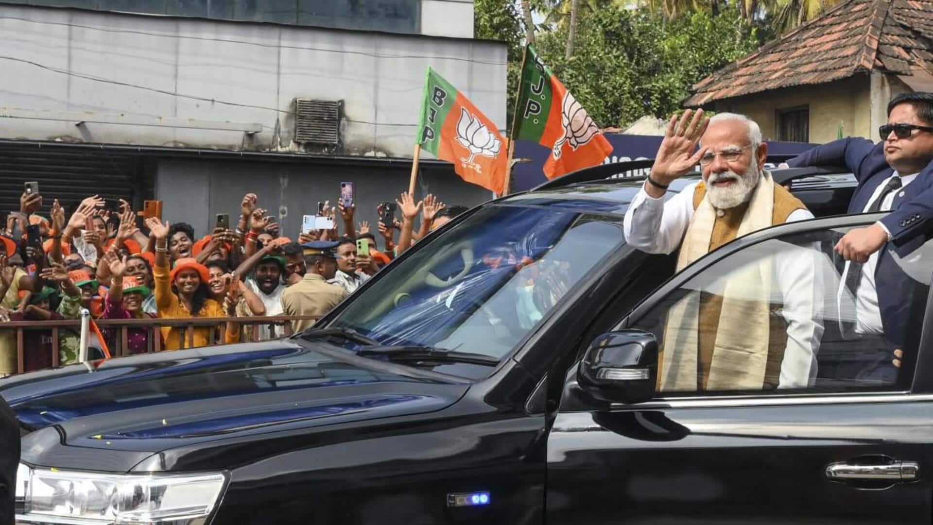 'Kerala will witness parivartan': Modi sounds poll bugle in Thiruvananthapuram