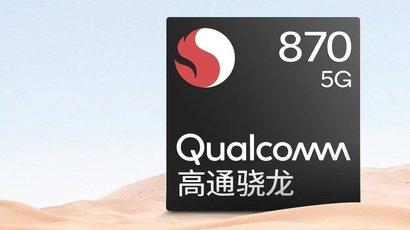 It will be backed by a Snapdragon 870 chipset It will be backed by a Snapdragon 870 chipset
