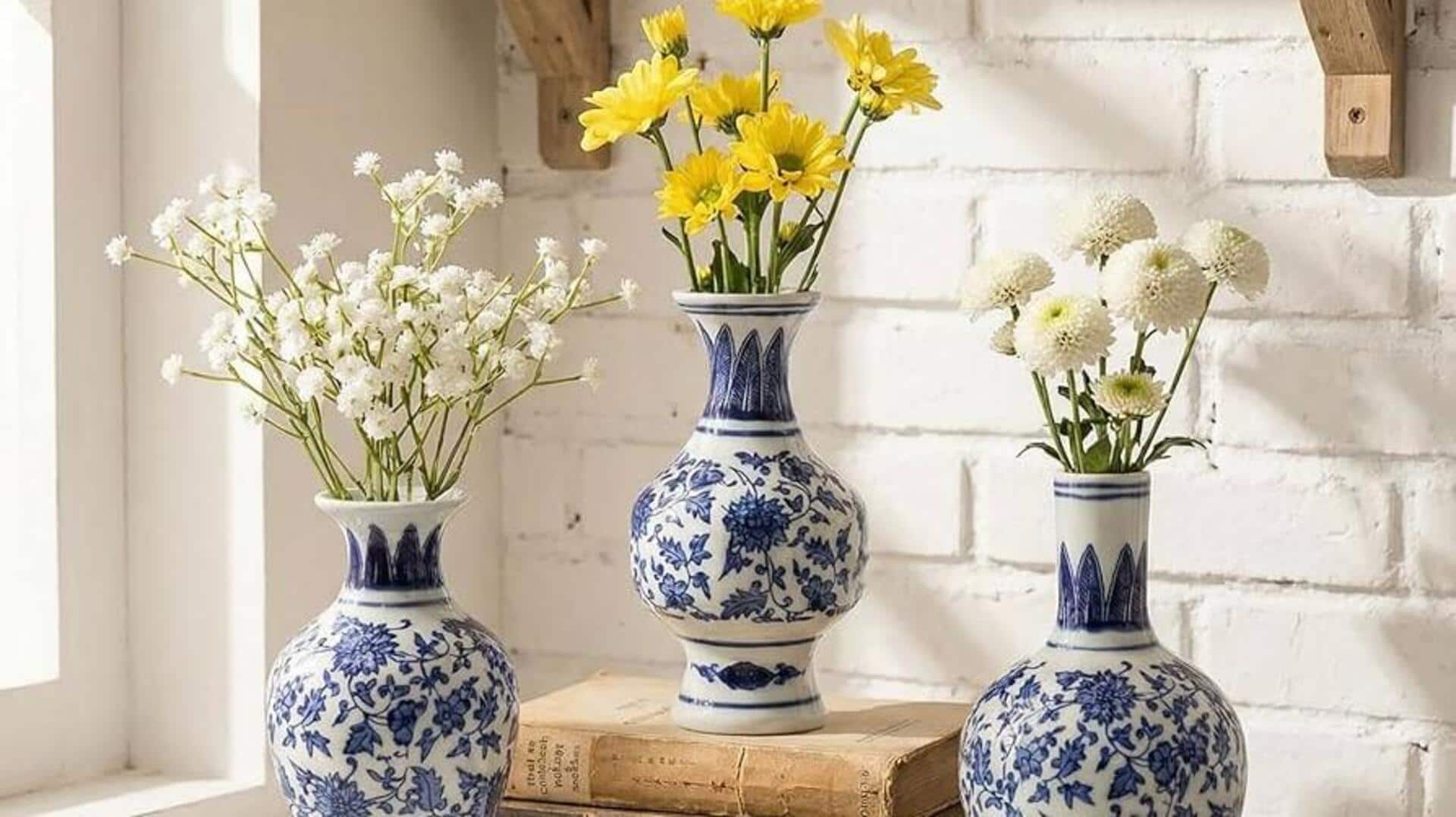 Use classic vases to add charm to your space 
