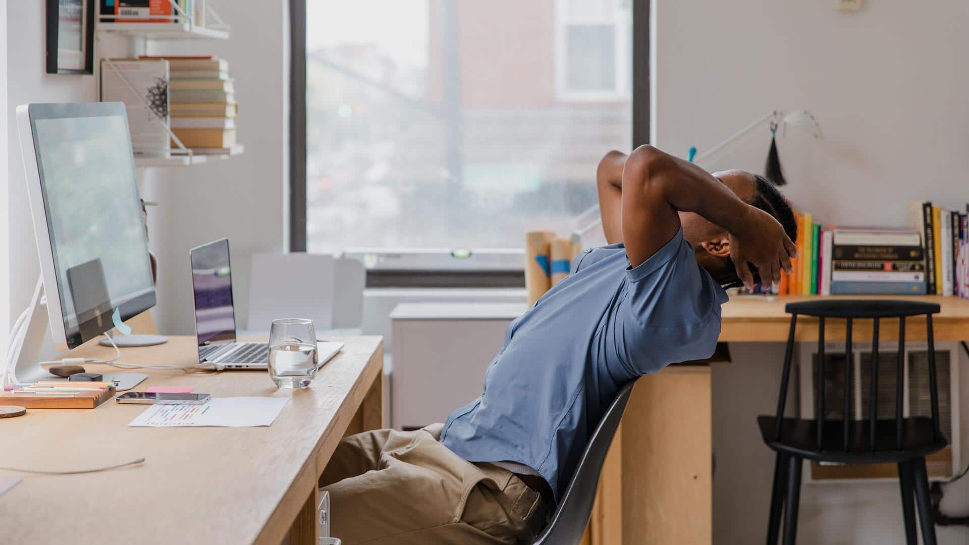 Work from home? Try these easy stretches