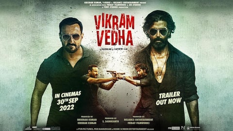 'Vikram Vedha' trailer plunges Saif, Hrithik in deadly morality battle