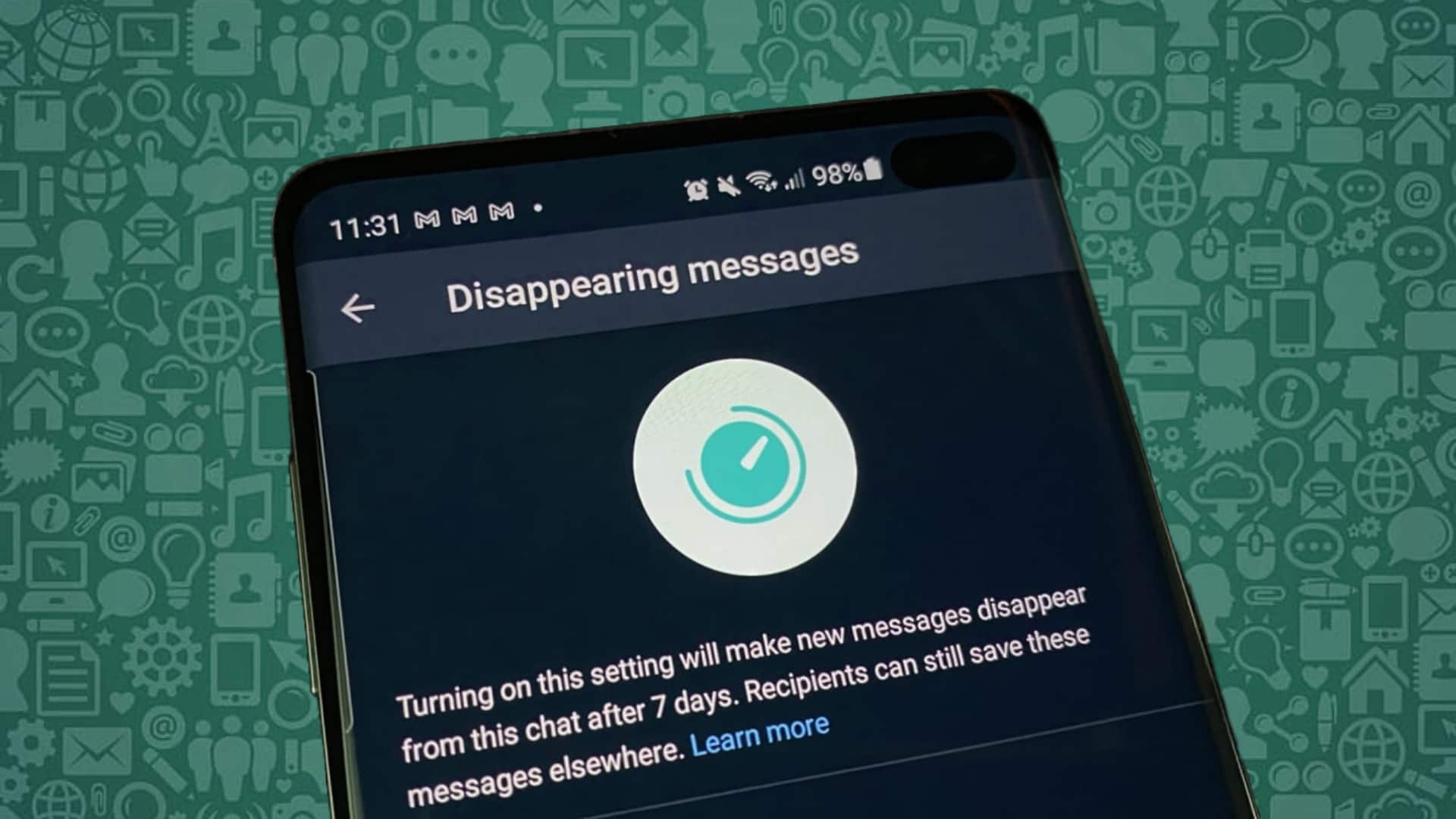 How to send disappearing messages on WhatsApp 