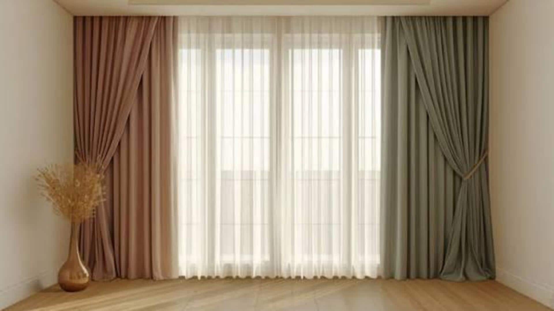 Love cozy interiors? Add layered curtains 