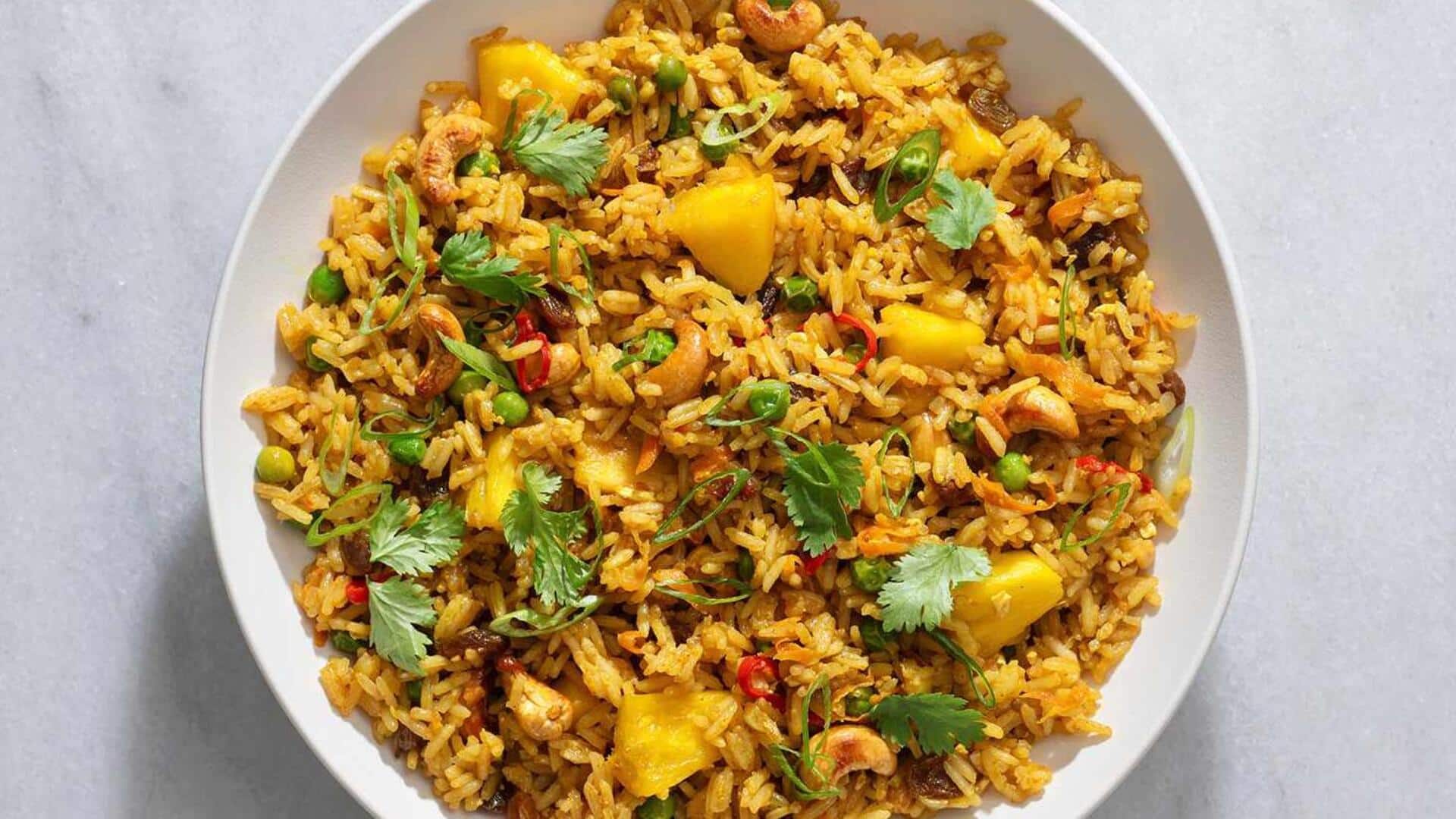 Impress your guests with this heavenly Hawaiian pineapple fried rice