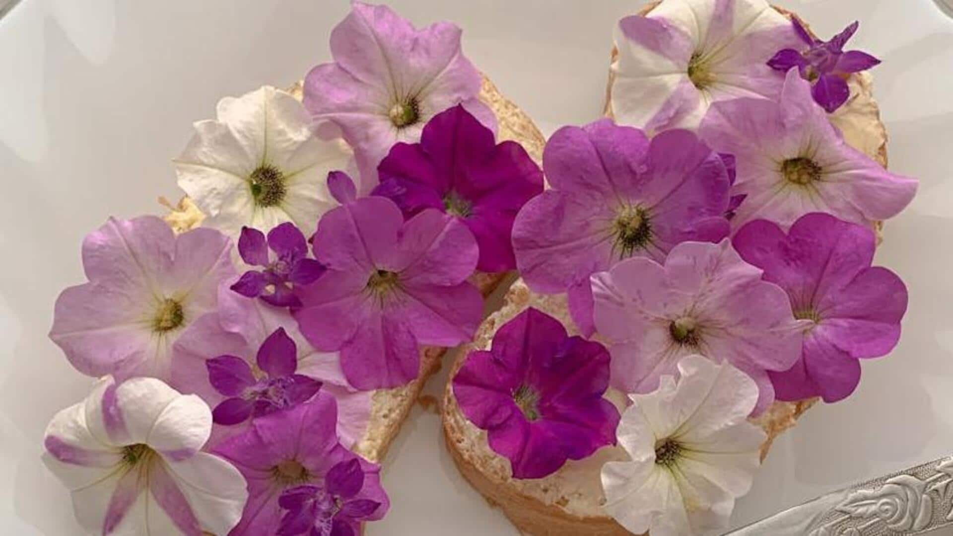 Enchanting edible flower feast