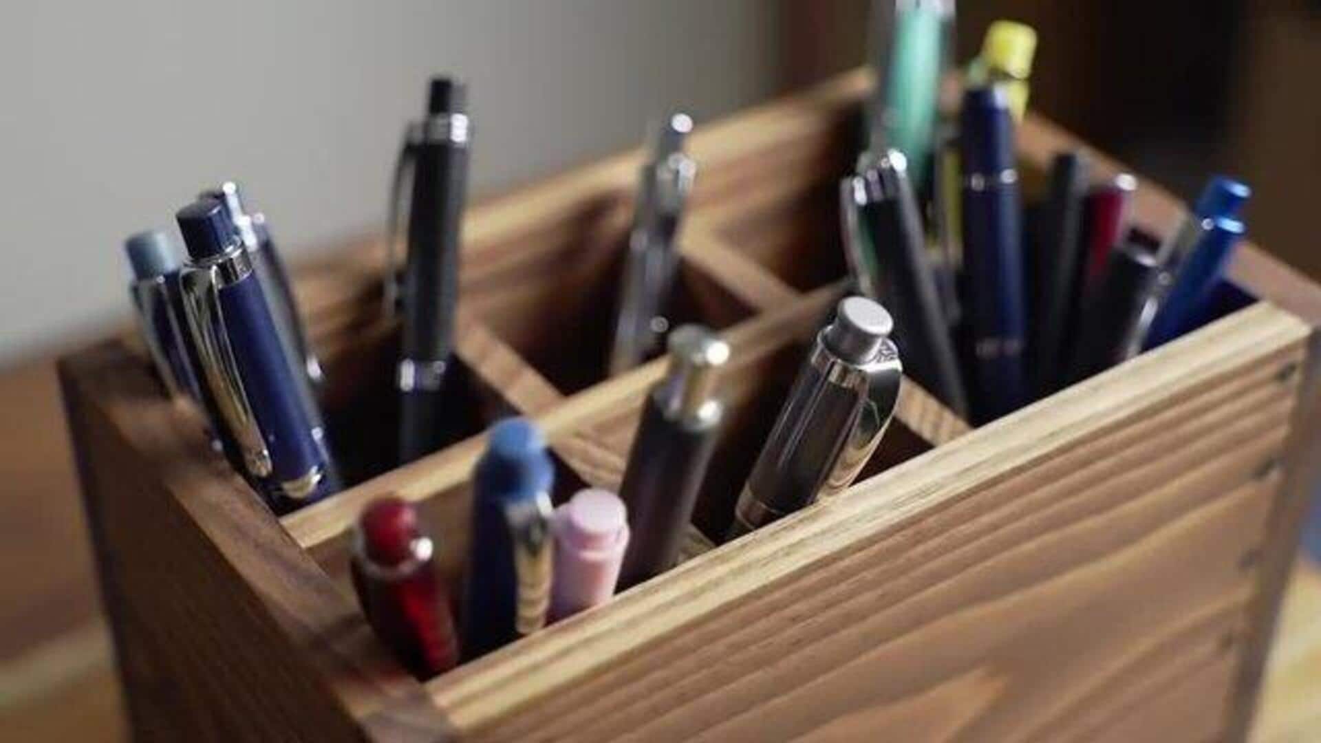 DIY: How to make wooden desk organizers