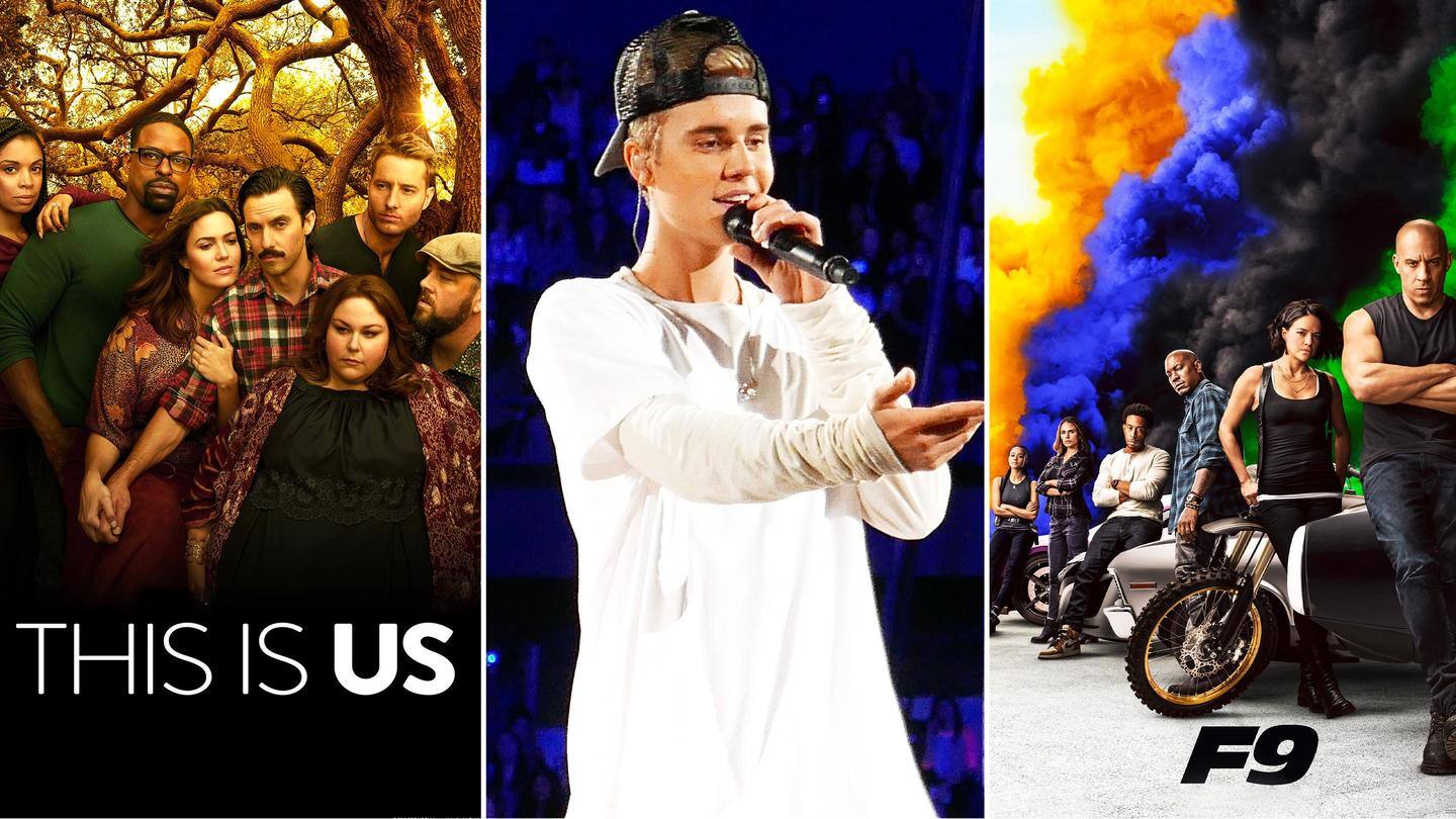 Nominations: Justin Bieber, 'F9,' 'This is Us' lead respective lists Nominations: Justin Bieber, 'F9,' 'This is Us' lead respective lists