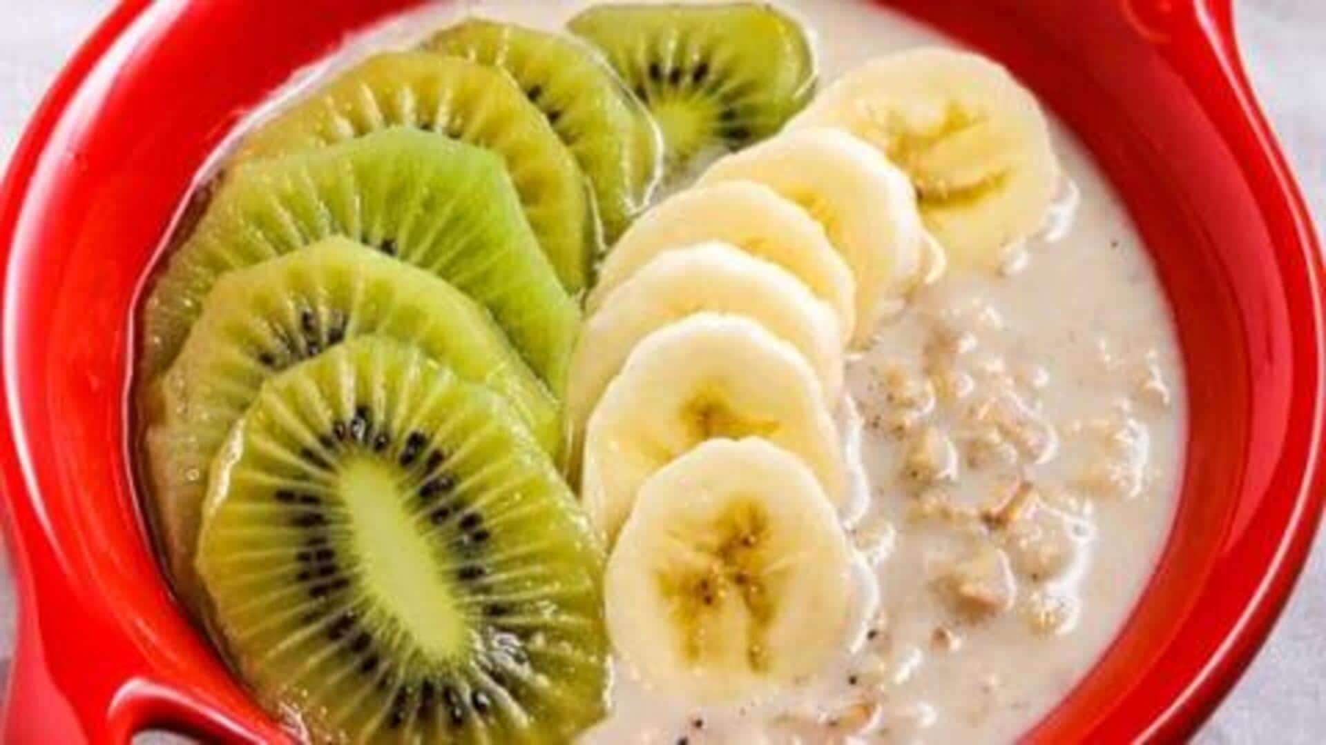 5-minute kiwi oatmeal for busy mornings