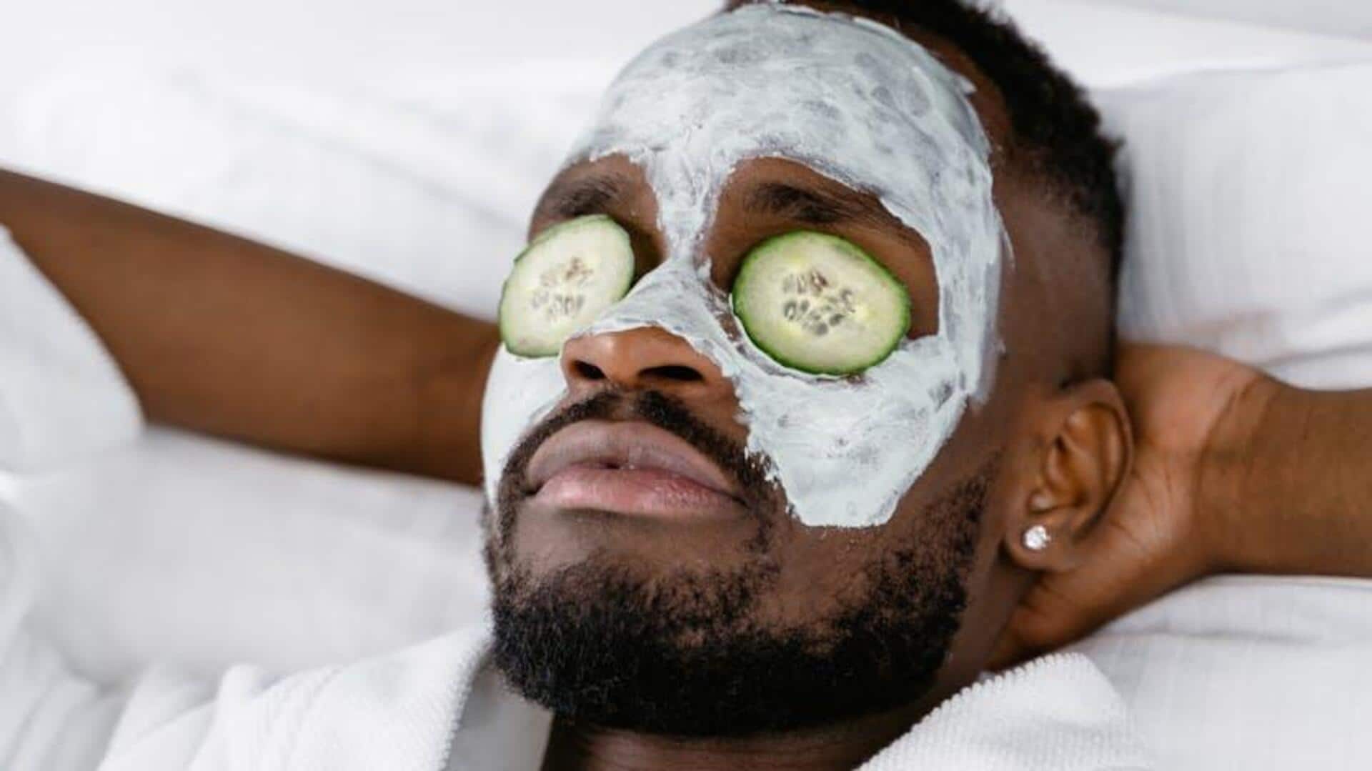Soothe skin irritation with cucumber face mask