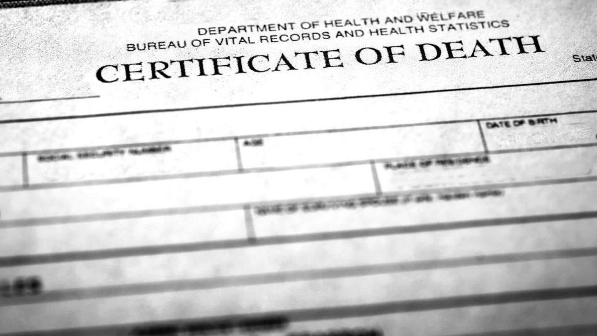 Death certificate: Important things to note 