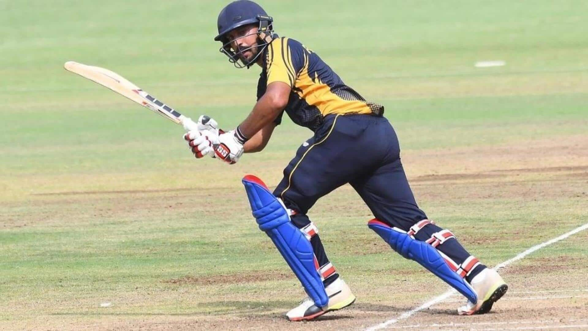 Vijay Hazare Trophy: Anmolpreet Singh hammers third successive 50-plus score