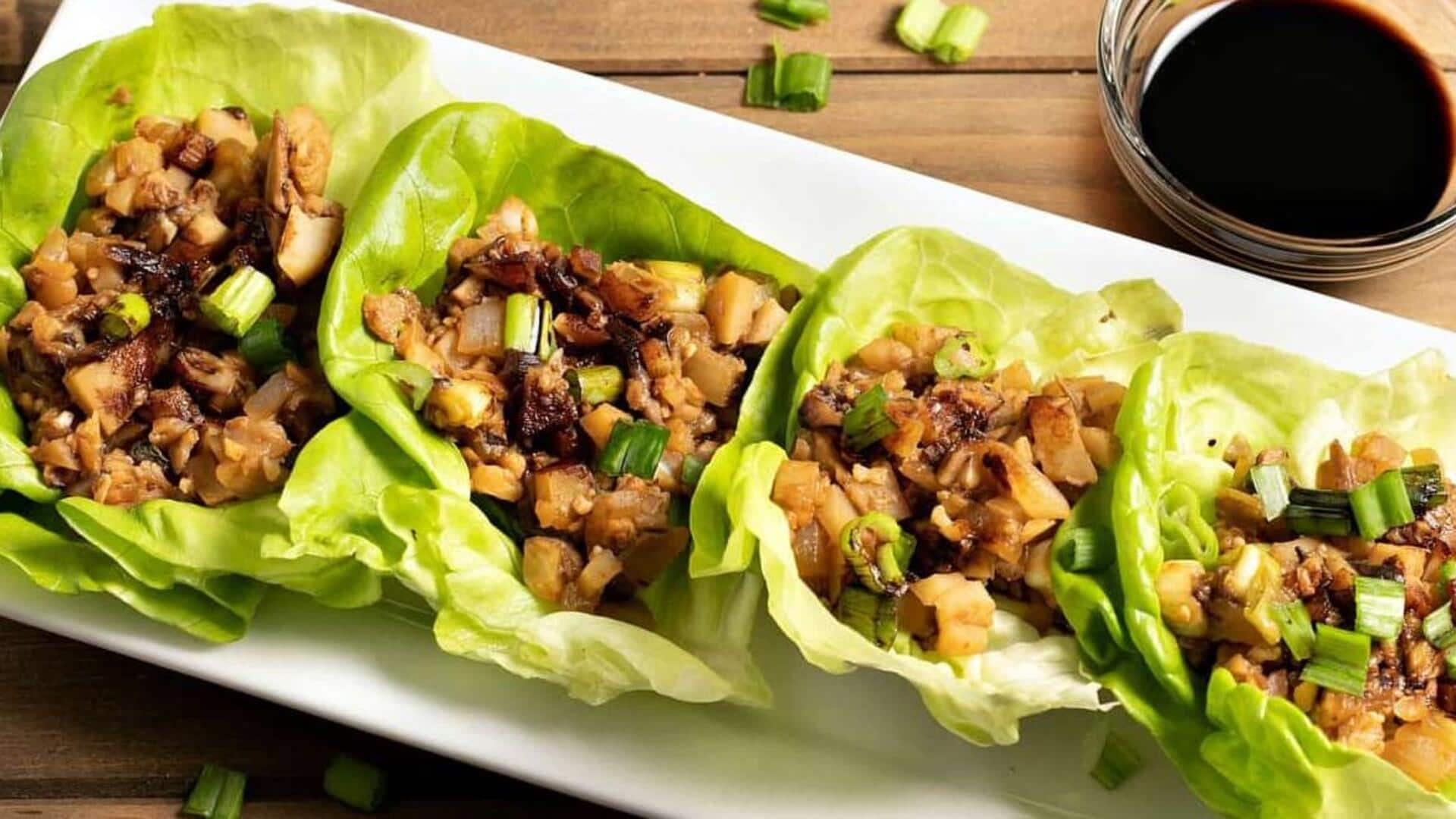 Start your day with quick Indian breakfast lettuce cups