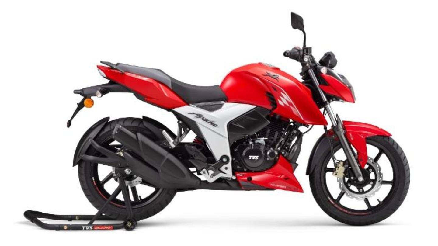 21 Tvs Apache Rtr 160 4v Motorbike Launched In India Newsbytes