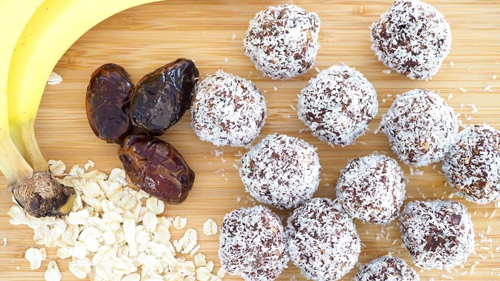 Quick and healthy: Banana-date energy bites Quick and healthy: Banana-date energy bites