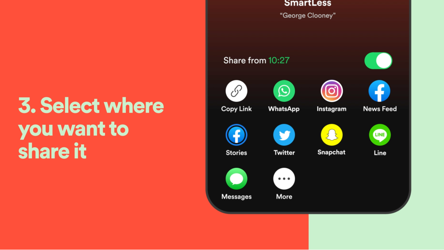 Spotify will dynamically populate sharing menu based on installed apps Spotify will dynamically populate sharing menu based on installed apps