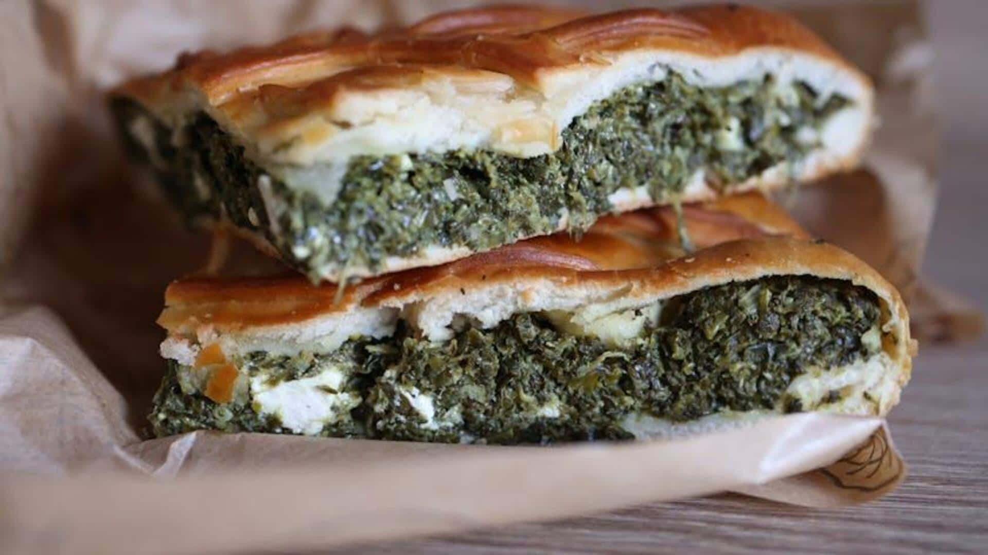 Greek spanakopita with cashew cheese: A vegan recipe