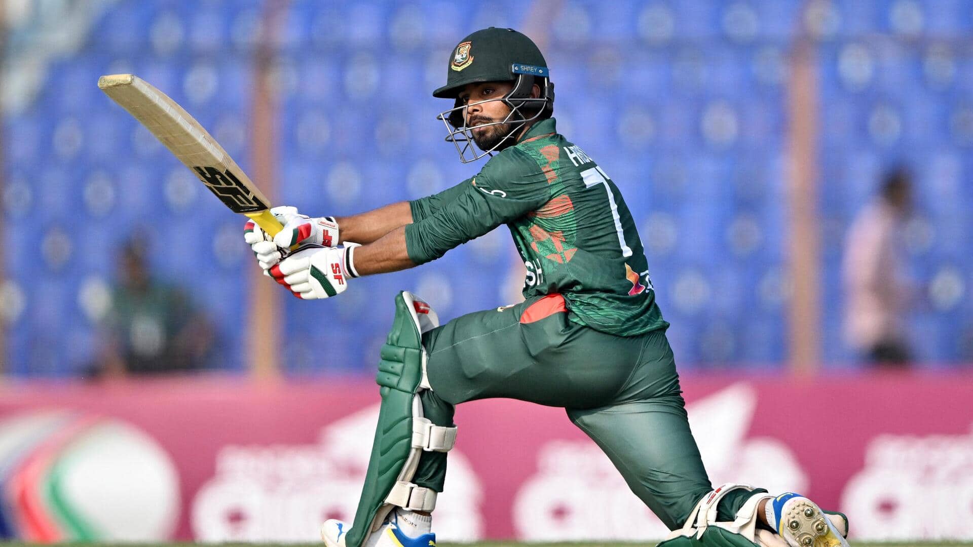 Bangladesh's Towhid Hridoy completes 1,000 ODI runs with half-century: Stats Bangladesh's Towhid Hridoy completes 1,000 ODI runs with half-century: Stats
