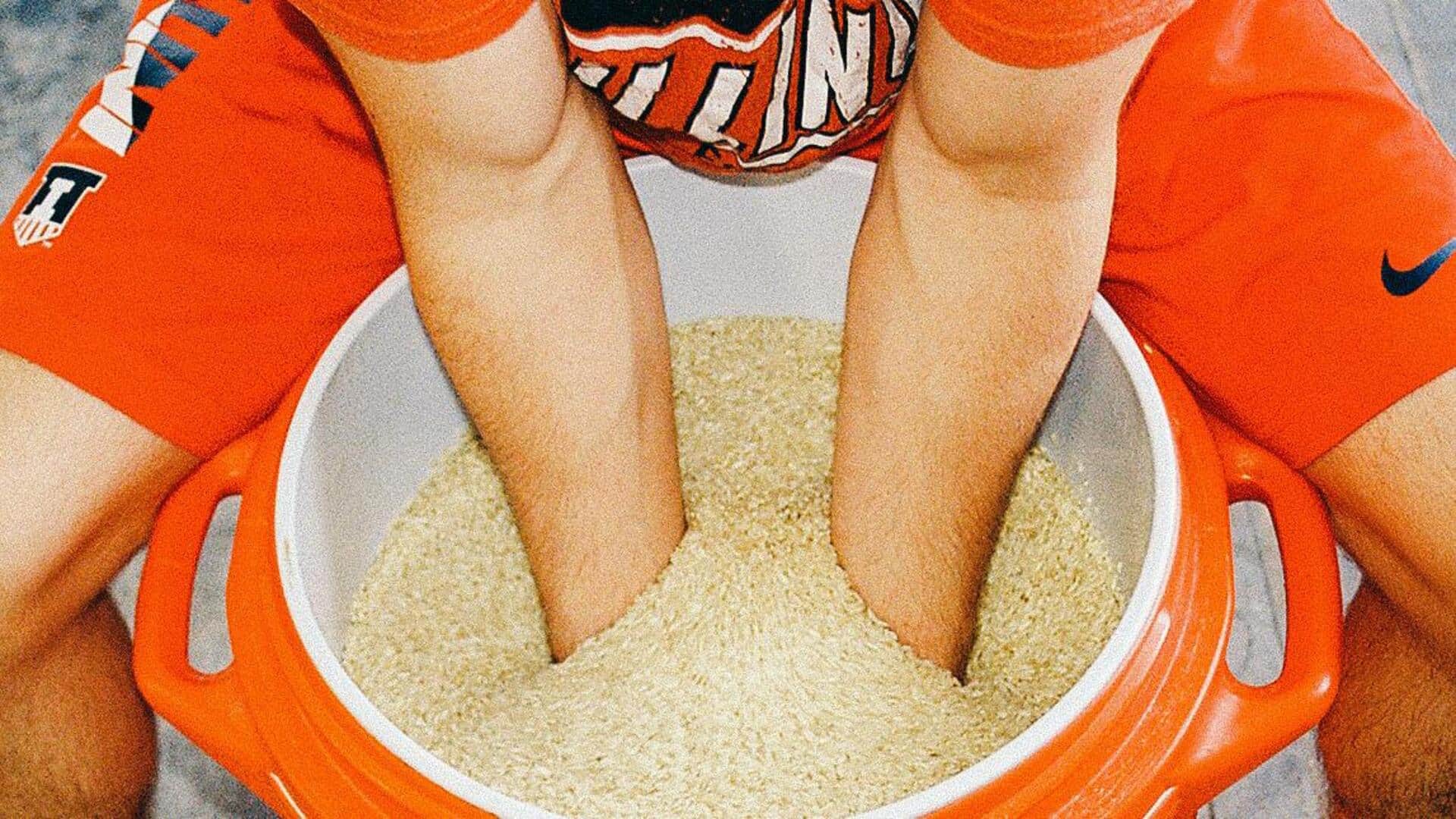 How to do rice bucket exercises for stronger grip