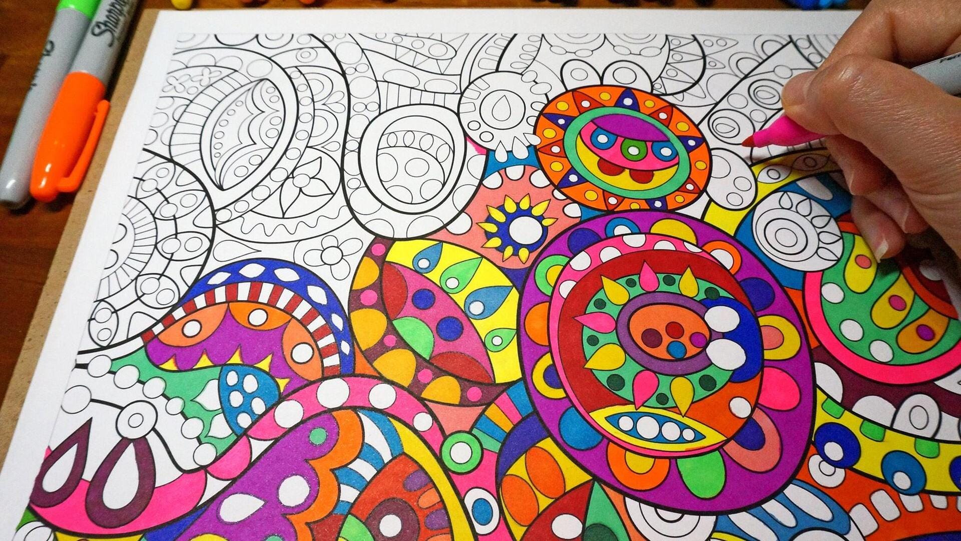 Coloring books: A simple way to de-stress