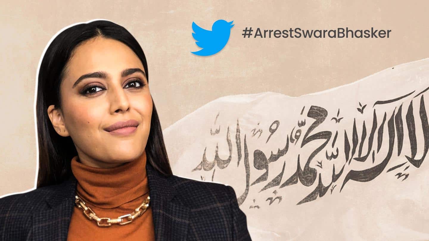 #ArrestSwaraBhasker trends as actress compares 'Taliban terror' with 'Hindutva terror'