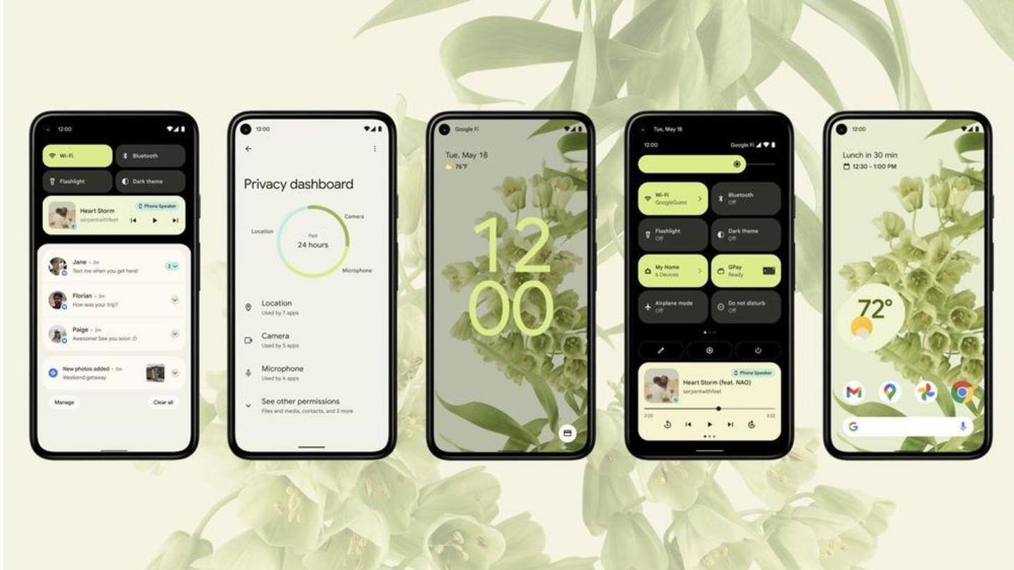 The phones will run on Android 12 The phones will run on Android 12