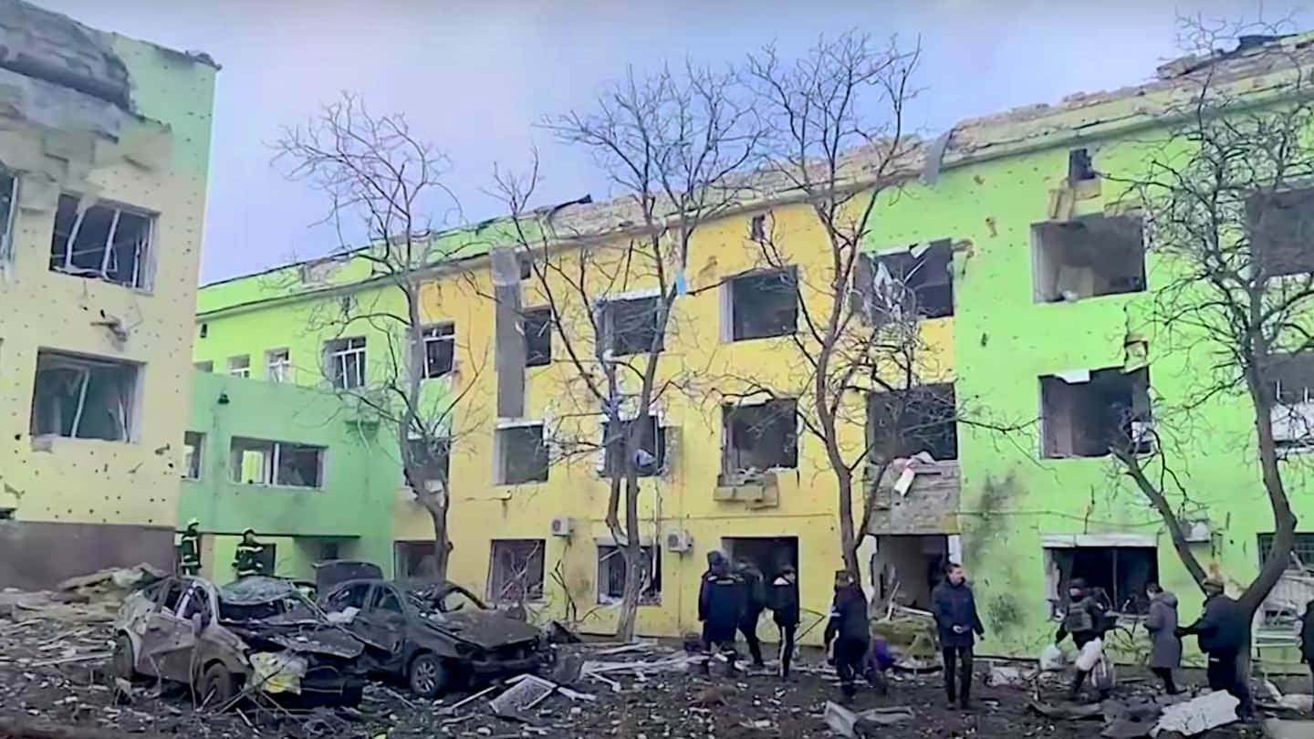 Russian forces bomb maternity hospital in Ukraine's Mariupol
