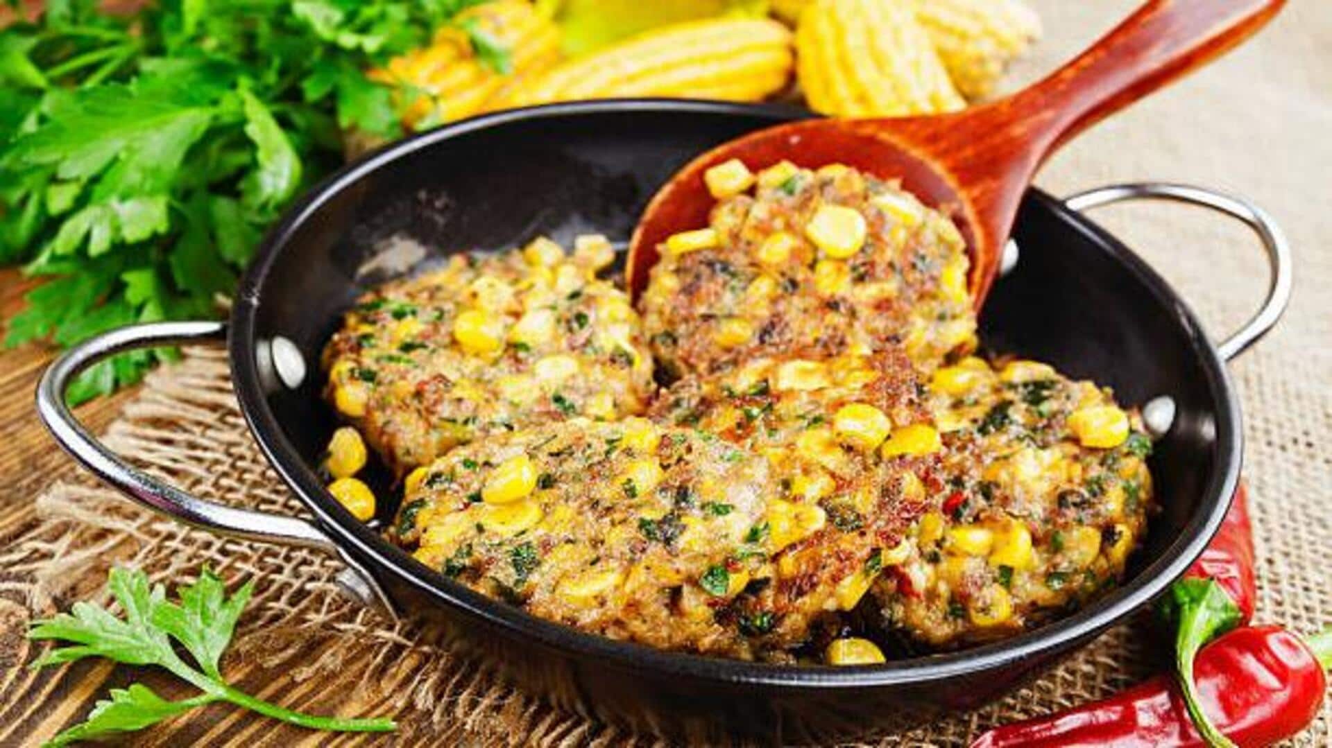 Sweet corn fritters: A delicious monsoon snack
