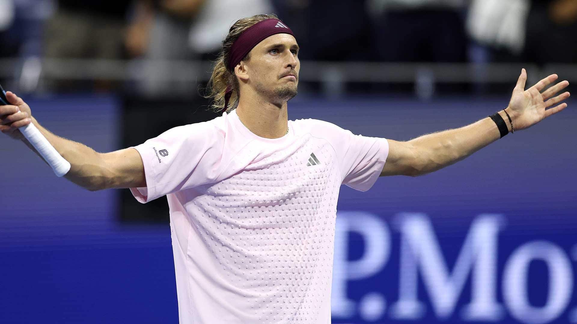 US Open: Alexander Zverev survives thriller against Quentin Halys