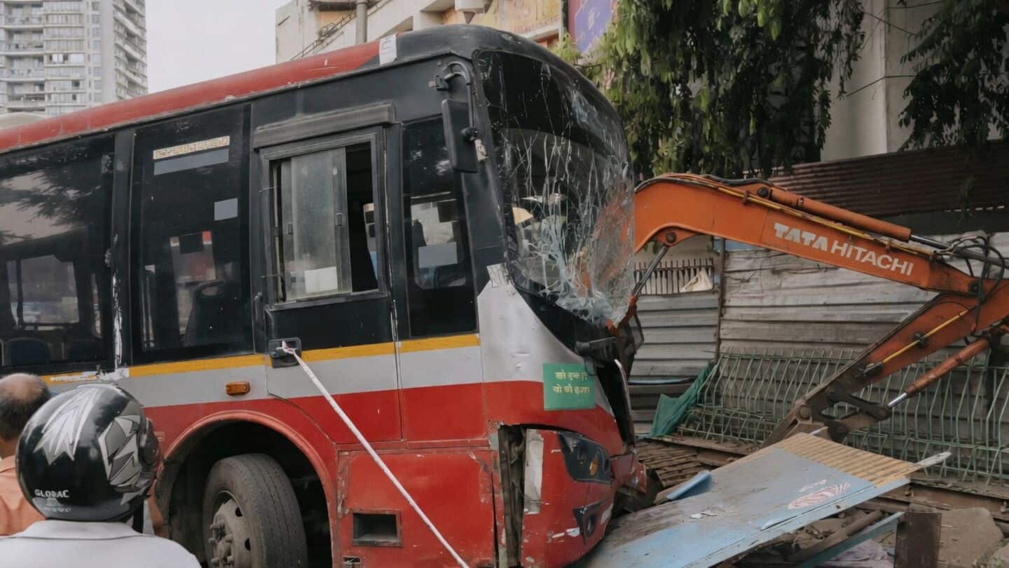 On camera: BEST bus loses control, kills 1 person
