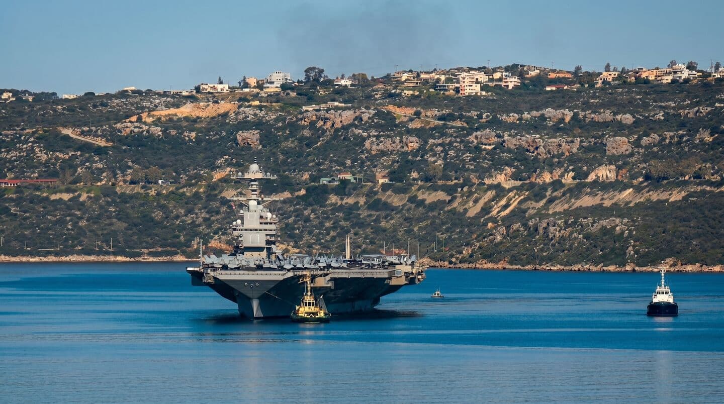 US aircraft carrier leaves Middle East after Iran operations