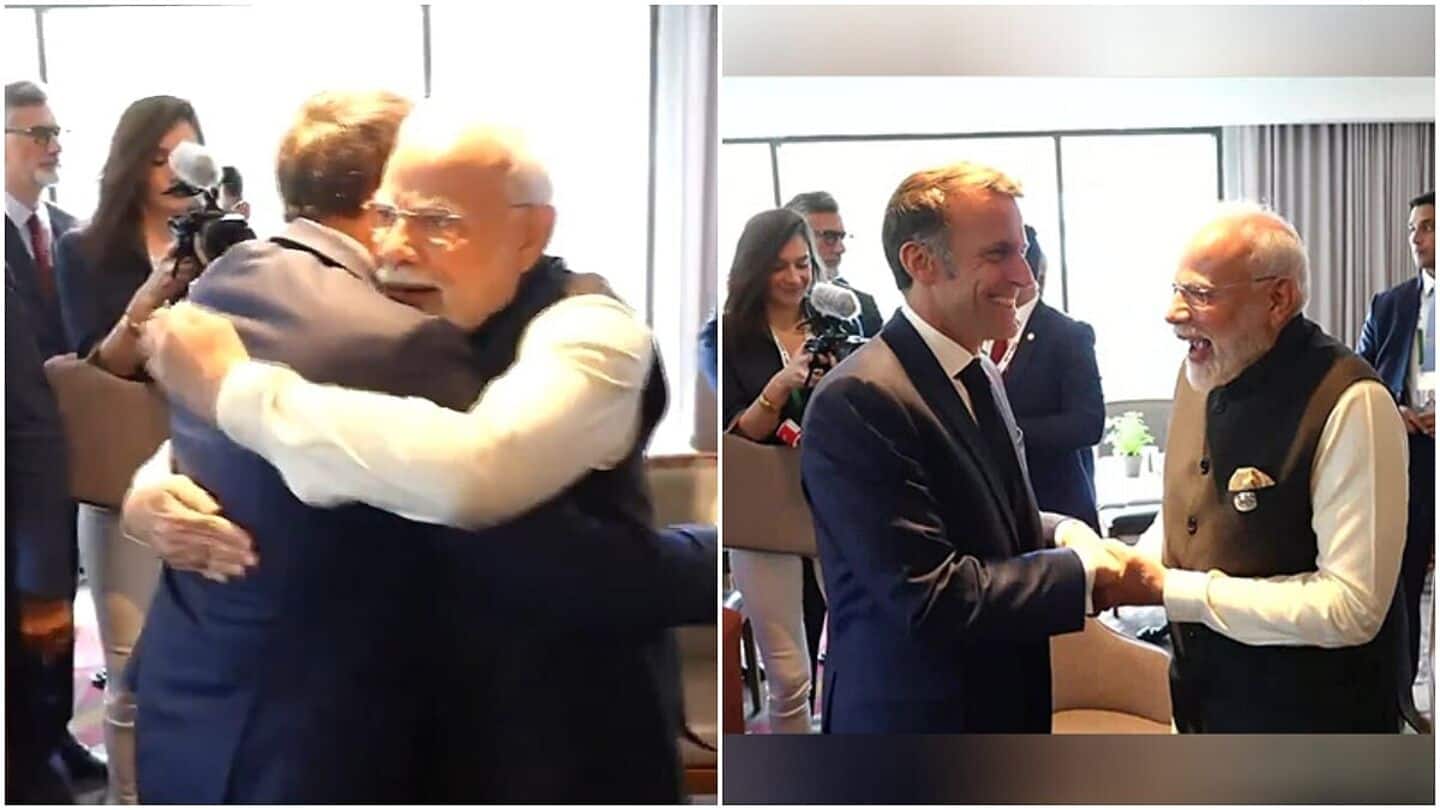'Fighting on Twitter?': Modi jokes with Macron at G7 'Fighting on Twitter?': Modi jokes with Macron at G7