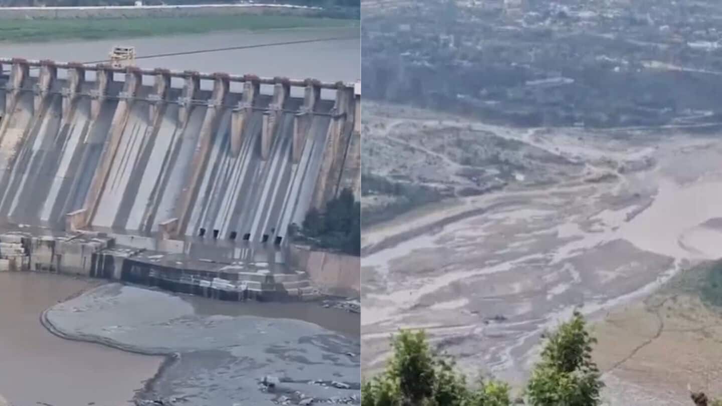 Water released from J&K dams, affecting downstream flow in Pakistan Water released from J&K dams, affecting downstream flow in Pakistan