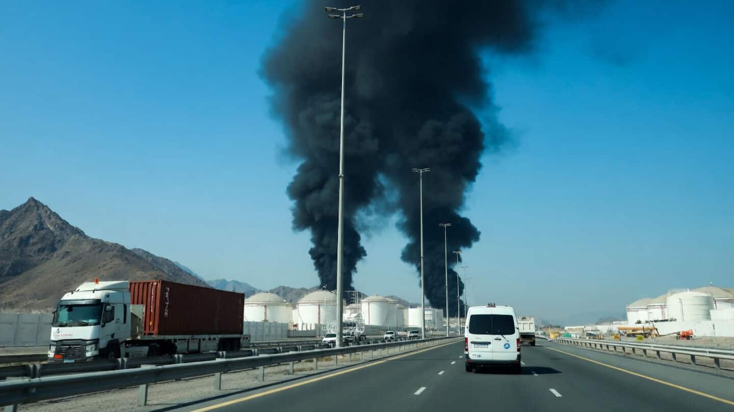 Iran war: UAE shuts oil terminal; blasts heard in Dubai